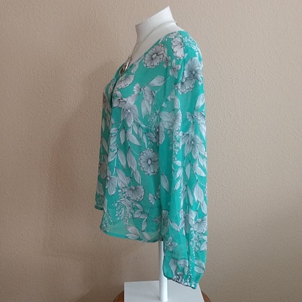 A New Day Sheer Blouse Size XS - Picture 4 of 9